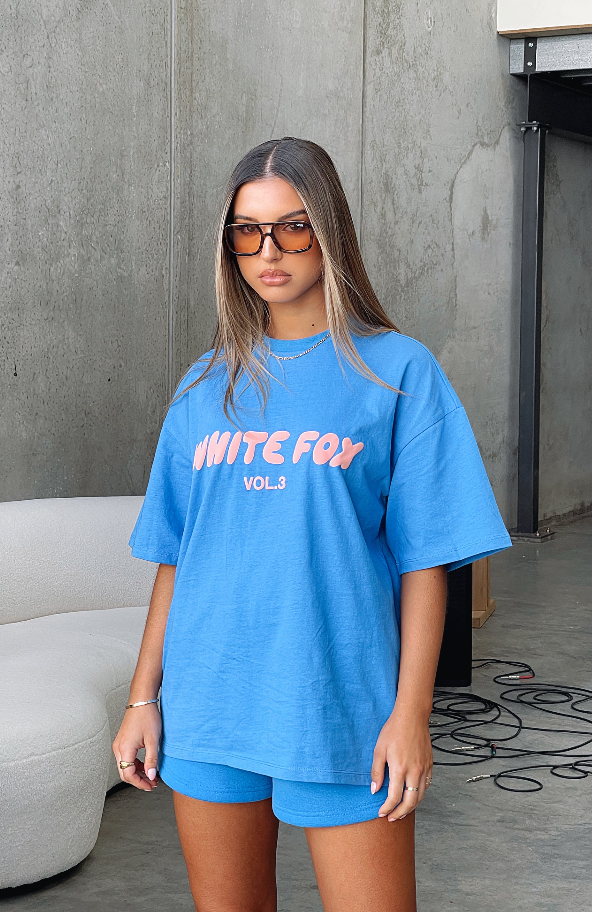 Offstage Oversized Tee Azure - Image 1
