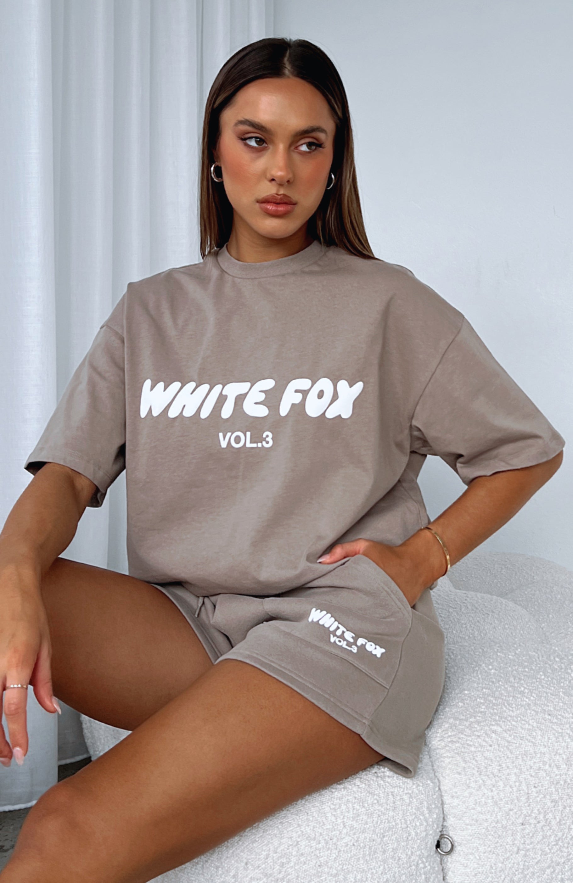 Offstage Oversized Tee Fawn - Image 1