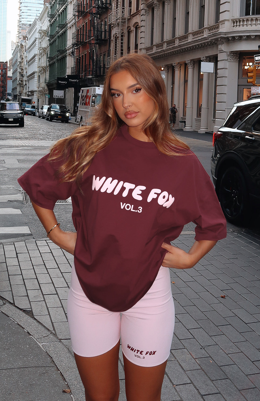 Offstage Oversized Tee Red Velvet - Image 1